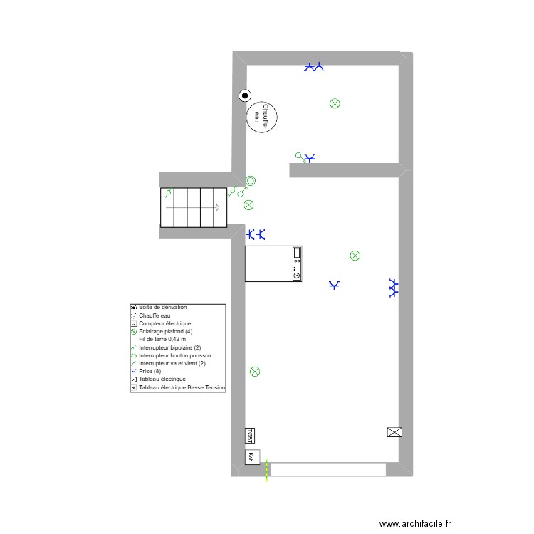 garage cave. Plan de 0 pièce et 0 m2