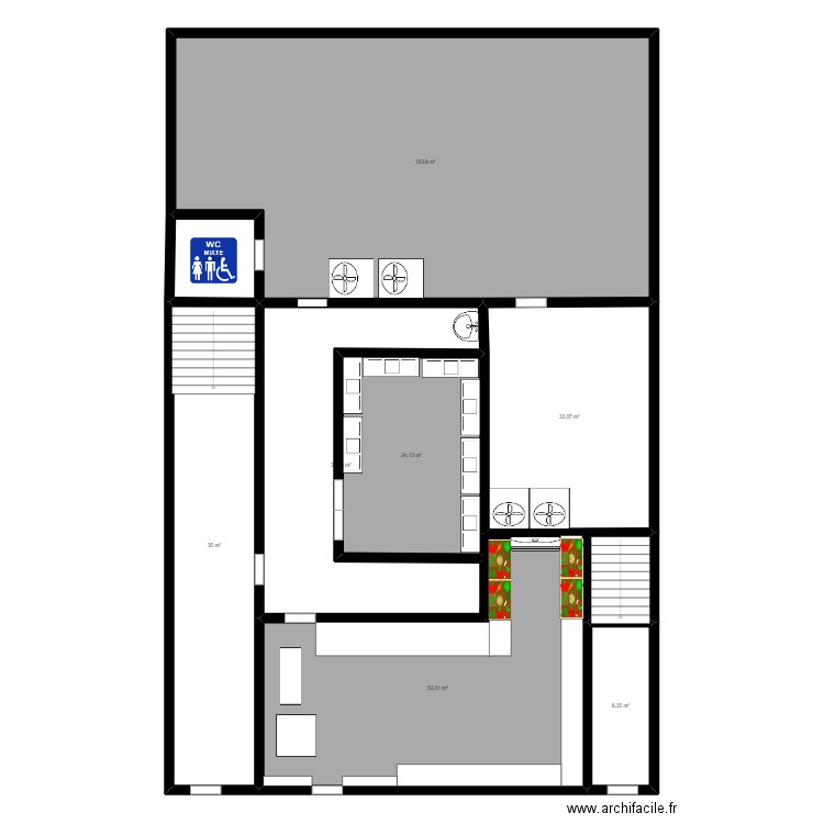 PLAN MAG. Plan de 8 pièces et 294 m2