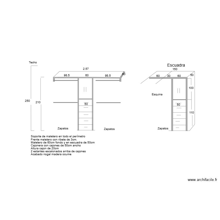 Vestidor 2. Plan de 0 pièce et 0 m2