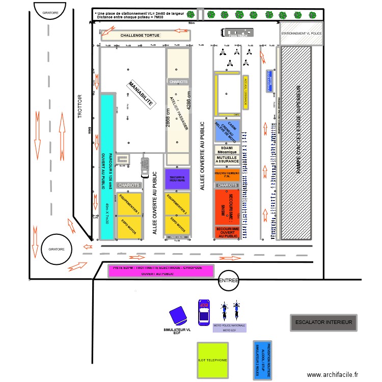 PARKING LECLERC ST GREGOIRE 1. Plan de 29 pièces et 3845 m2