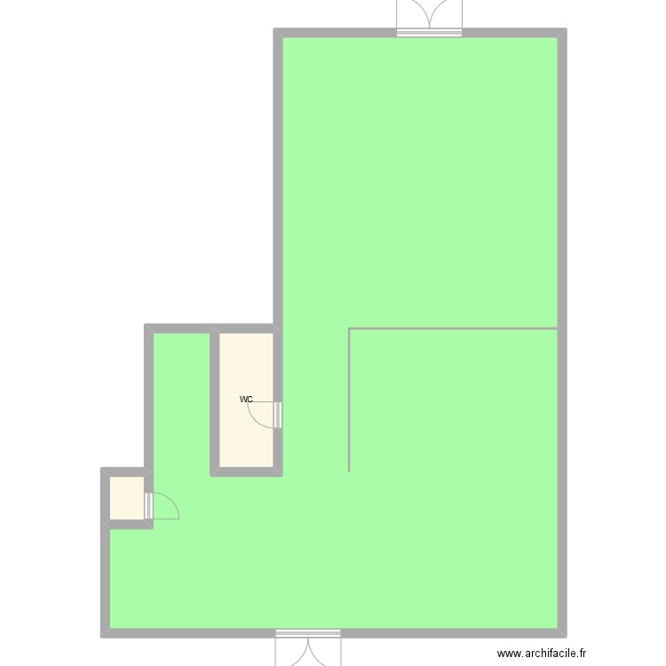 HX plan. Plan de 3 pièces et 191 m2