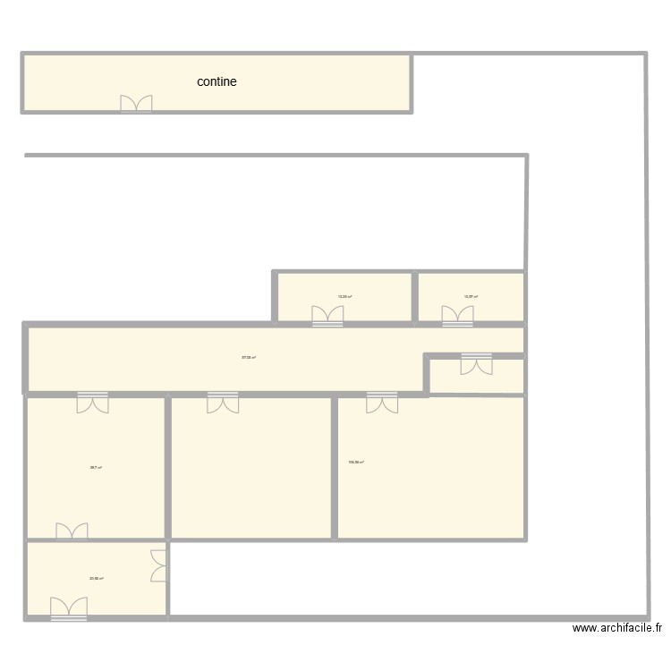 PLAN 1. Plan de 7 pièces et 292 m2