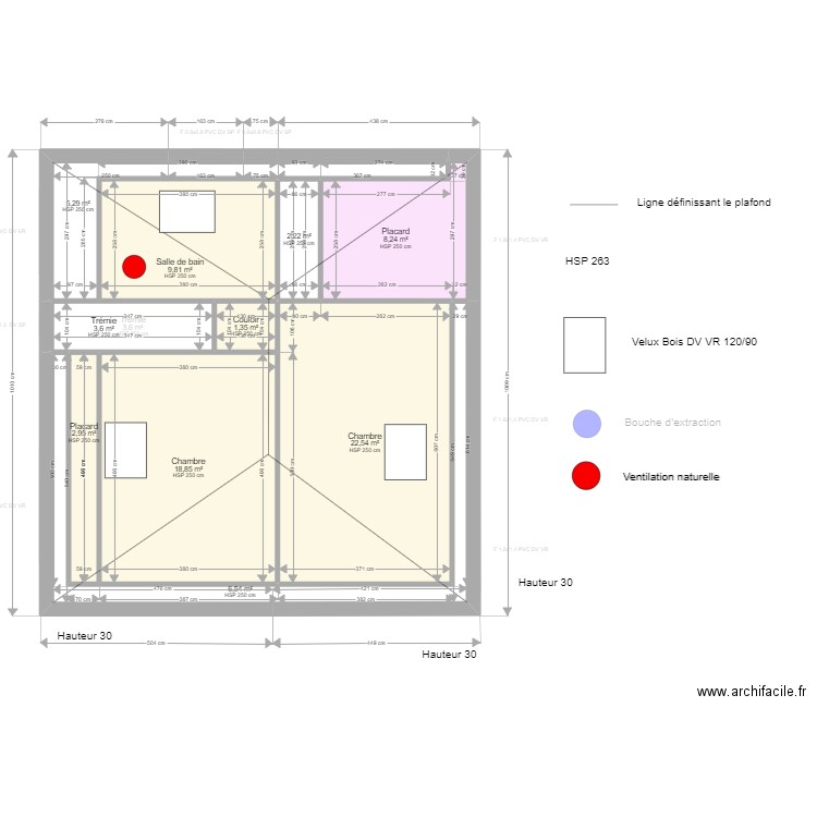 ML24012856. Plan de 22 pièces et 247 m2