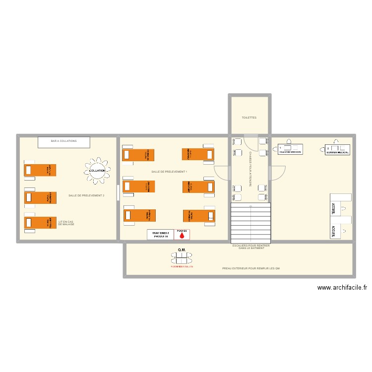 MOSQUEE AL HIDAYA. Plan de 6 pièces et 133 m2