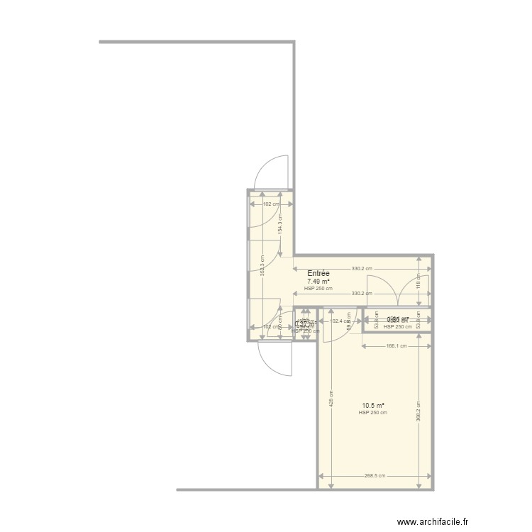 FONCIA CHAMBORD. Plan de 4 pièces et 19 m2