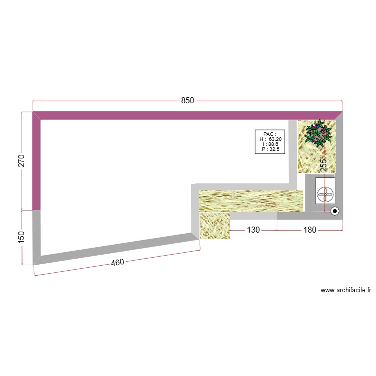 cour coté pré. Plan de 0 pièce et 0 m2