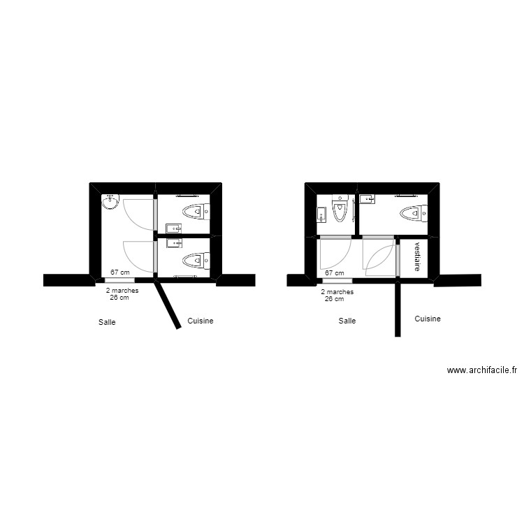 Louma. Plan de 4 pièces et 7 m2