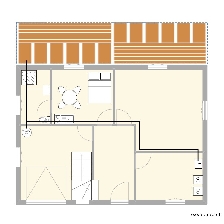 JS10. Plan de 11 pièces et 168 m2