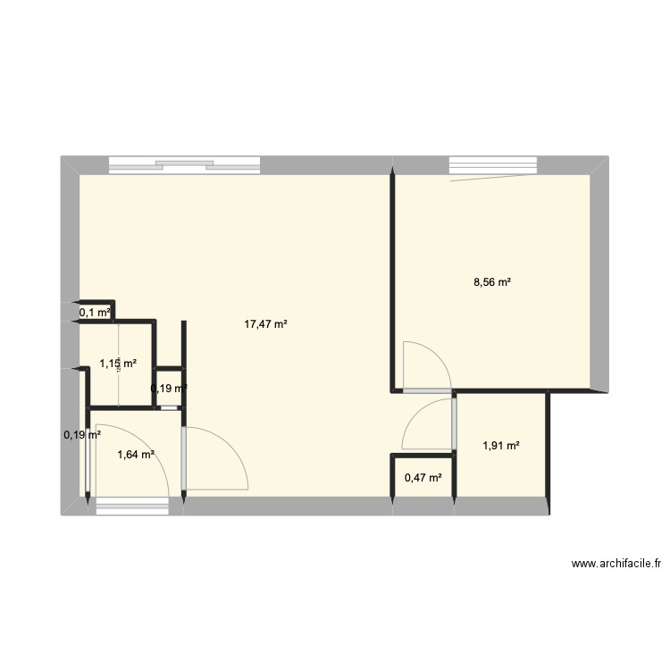 PLAN CABOURG 1.0. Plan de 9 pièces et 32 m2