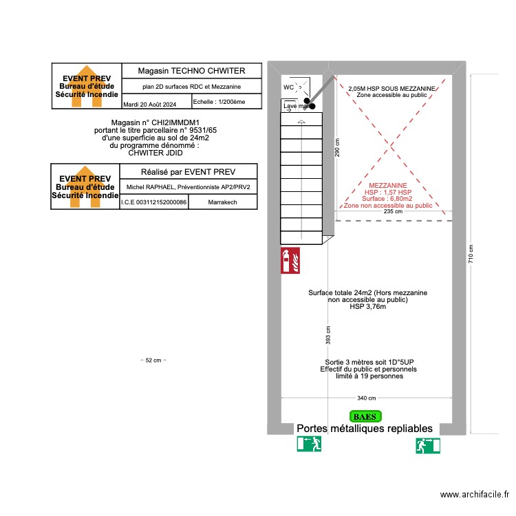 Local Chwiter. Plan de 0 pièce et 0 m2