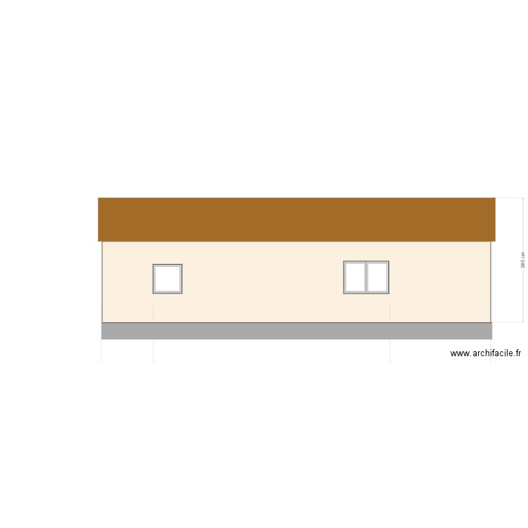 façade OUEST.. Plan de 0 pièce et 0 m2