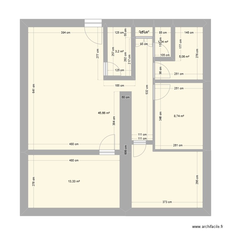 fraisse 1er. Plan de 7 pièces et 78 m2