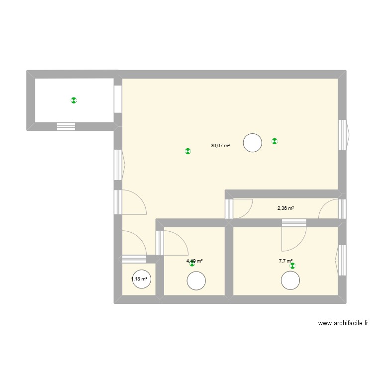 MyHome. Plan de 5 pièces et 46 m2