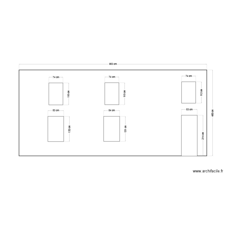 facade. Plan de 0 pièce et 0 m2