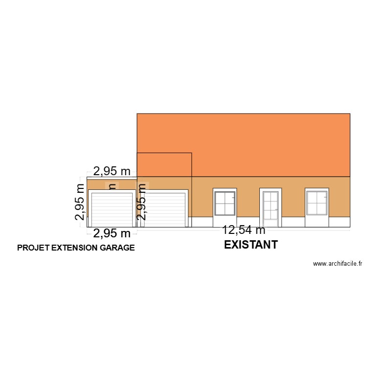 FACADE PROJET. Plan de 0 pièce et 0 m2