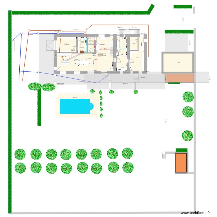 Coublevie 2024 as built. Plan de 24 pièces et 537 m2