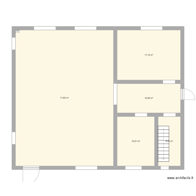 ATELIERS REGIE QUARTIER. Plan de 5 pièces et 115 m2