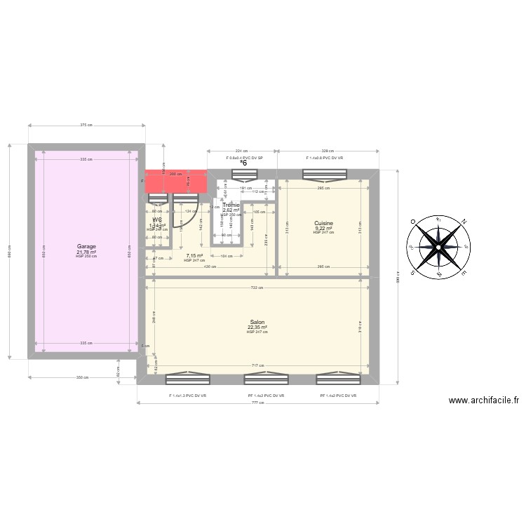 ML24016052 GERNIGON. Plan de 13 pièces et 108 m2