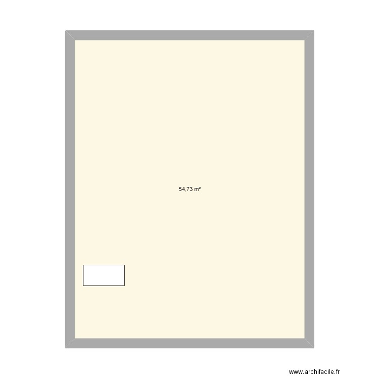 leclerc ifs. Plan de 1 pièce et 55 m2