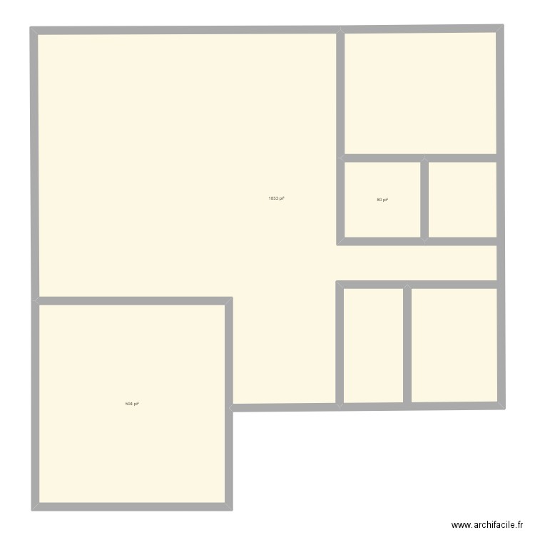 maison. Plan de 3 pièces et 226 m2