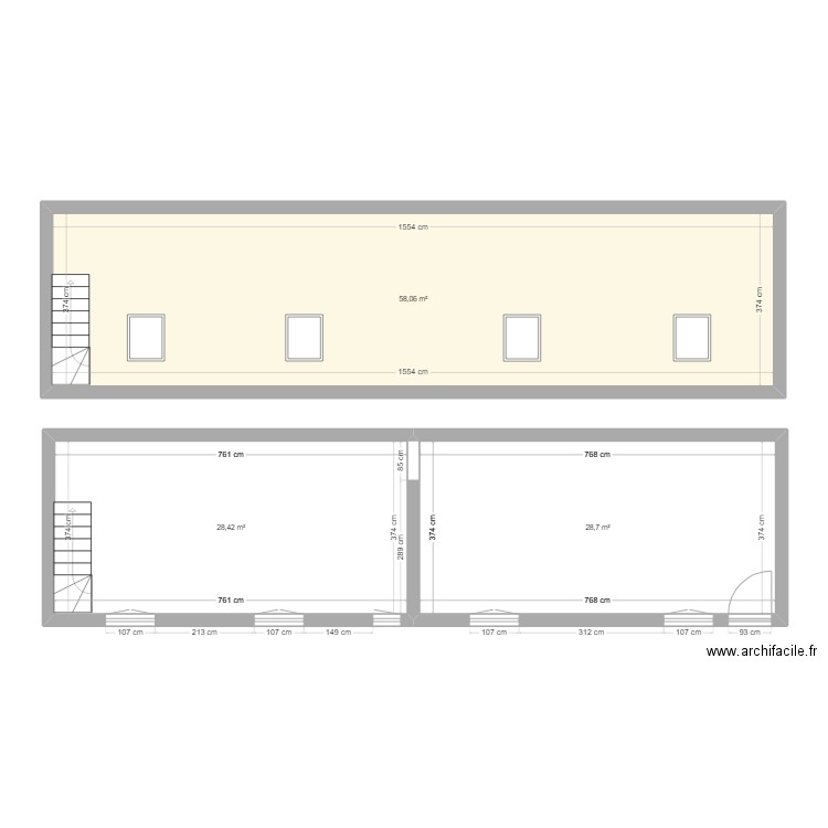 future appart. Plan de 3 pièces et 115 m2