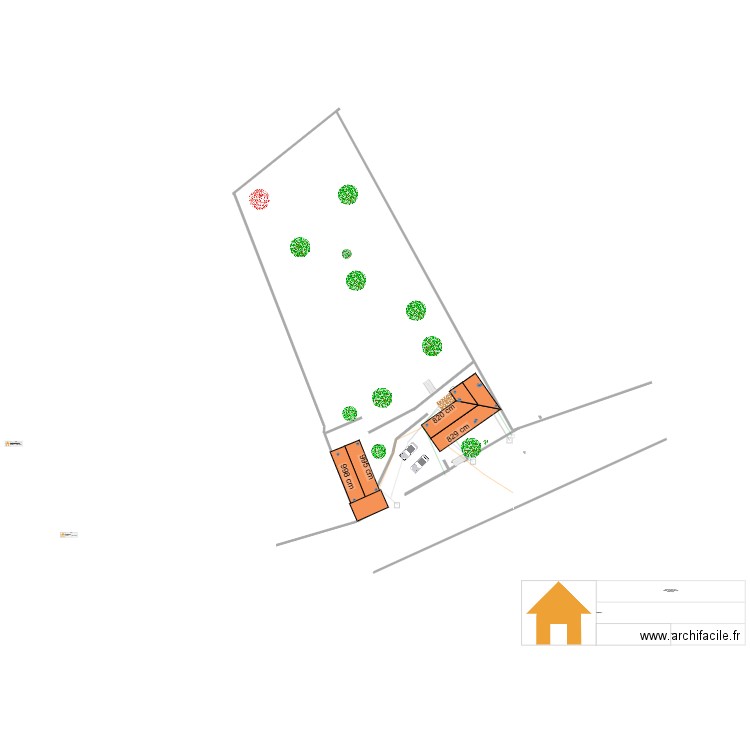 grange decazeville 85. Plan de 2 pièces et 128 m2