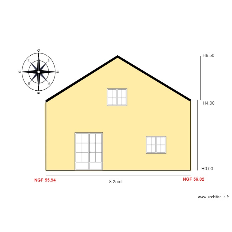 Facade EST                   Cyril. Plan de 0 pièce et 0 m2