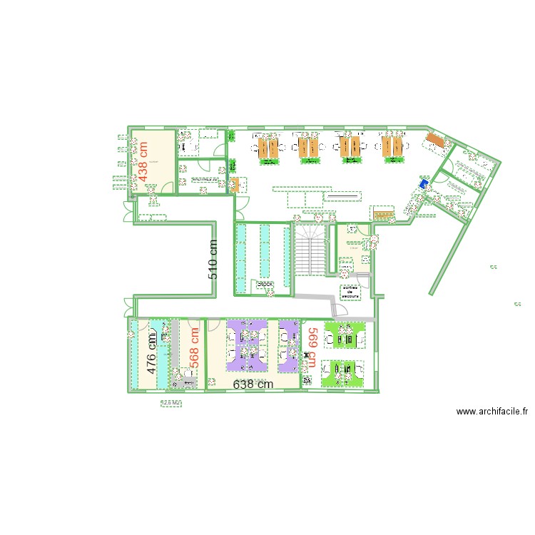 PROD EMBOUT VILLENEUVE LE ROI ELEC. Plan de 5 pièces et 75 m2