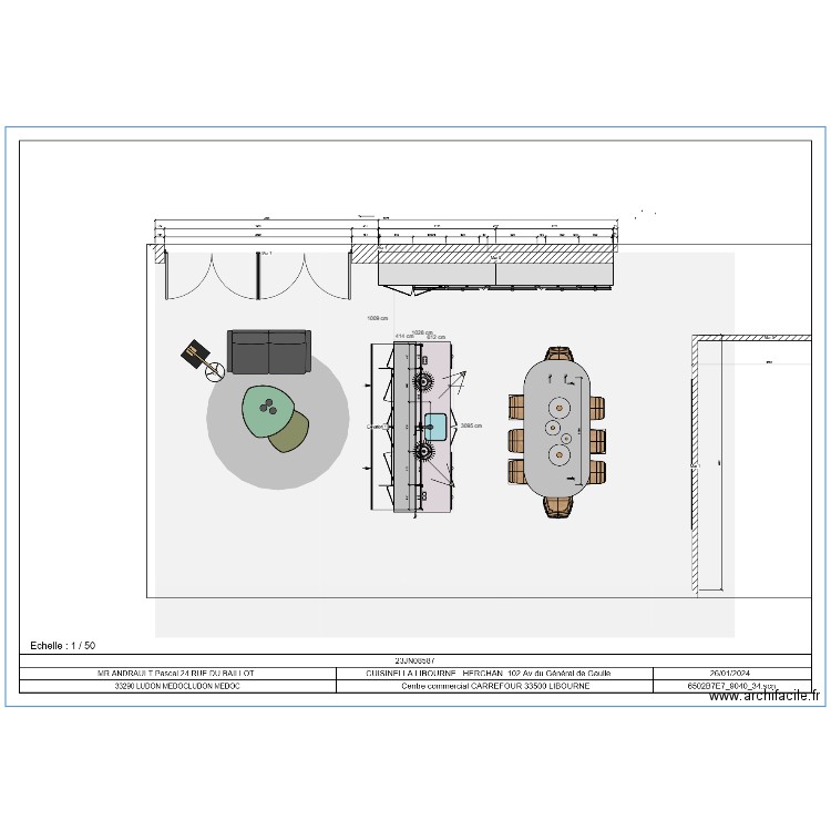 cuisine . Plan de 0 pièce et 0 m2