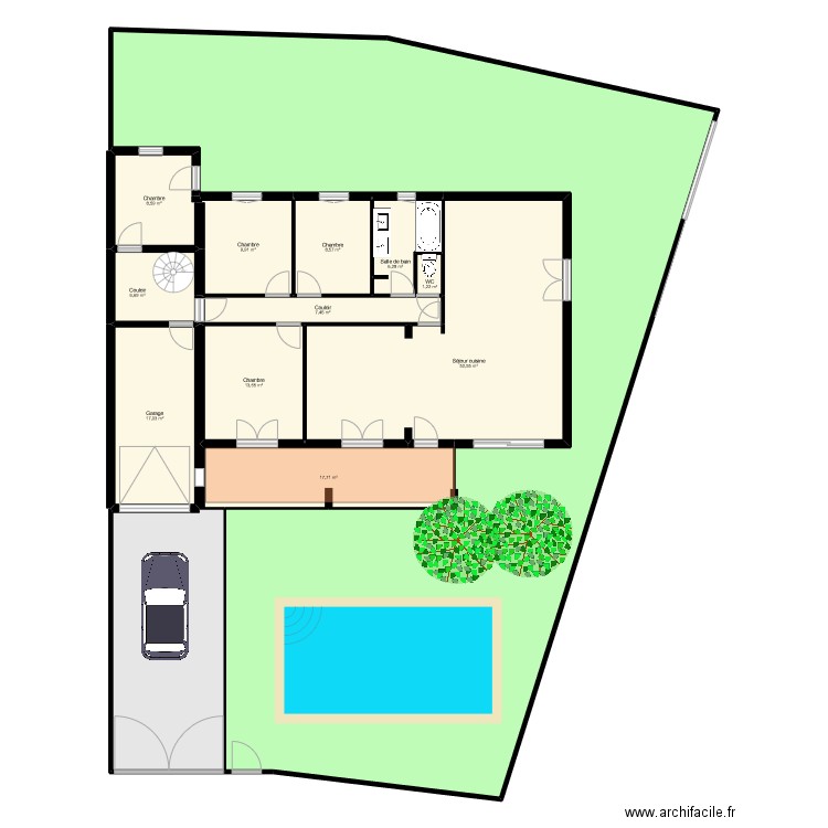 tabart 2. Plan de 16 pièces et 437 m2