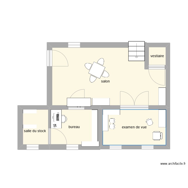 2 étage. Plan de 5 pièces et 28 m2