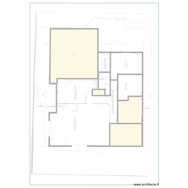 test. Plan de 4 pièces et 319 m2