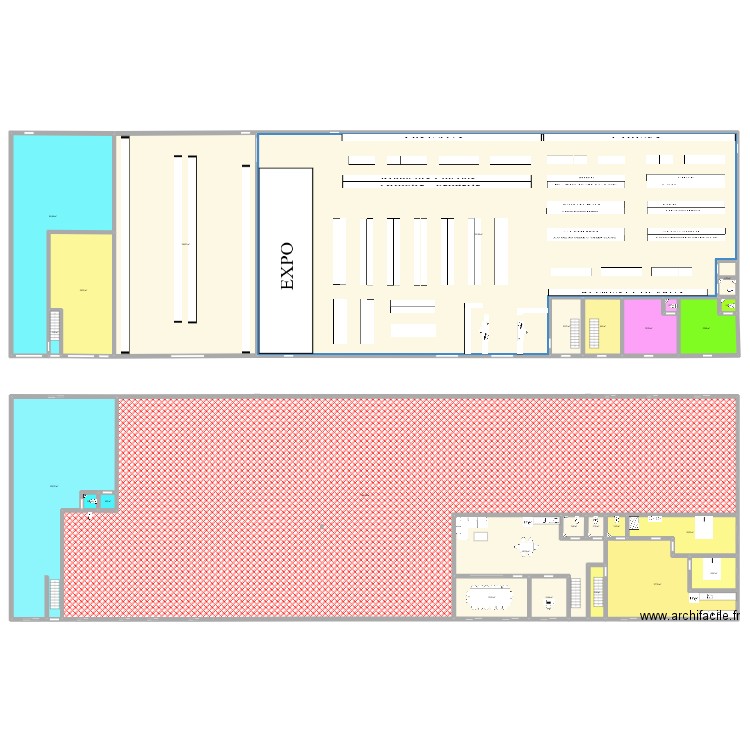 PROJET SPECIAL CANIN. Plan de 26 pièces et 2477 m2