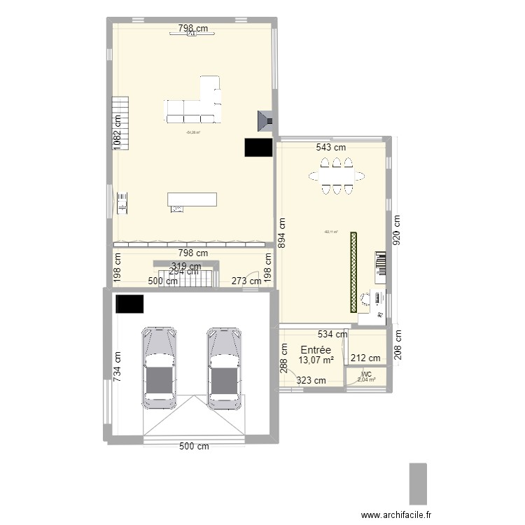 MAISON NEW LARGE. Plan de 5 pièces et 165 m2