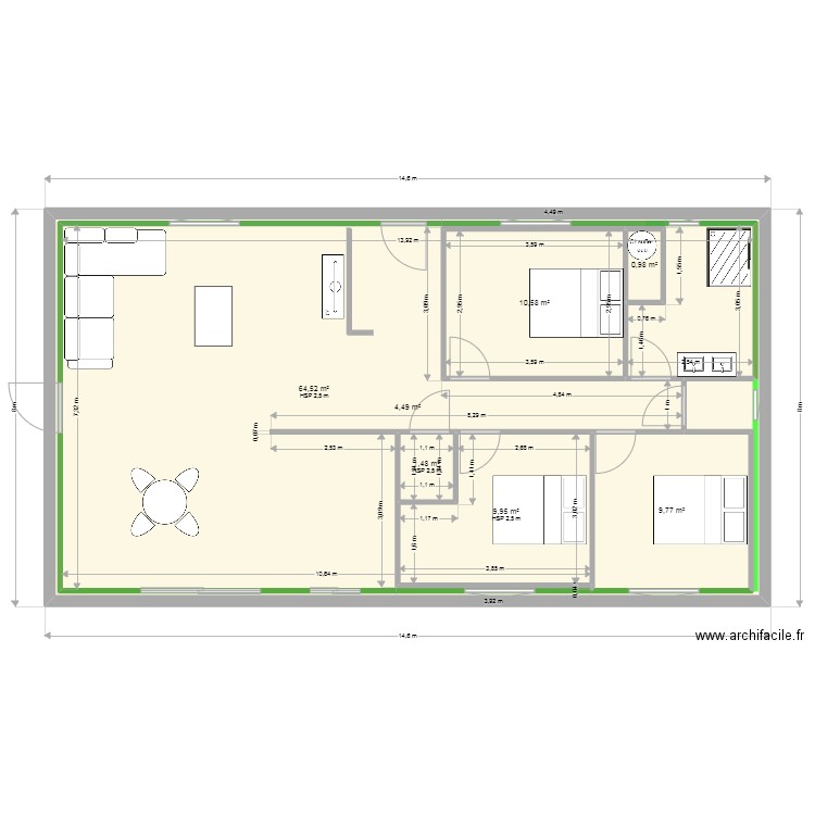 maison. Plan de 0 pièce et 0 m2