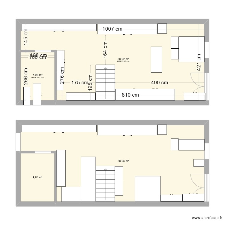 cqd. Plan de 4 pièces et 84 m2