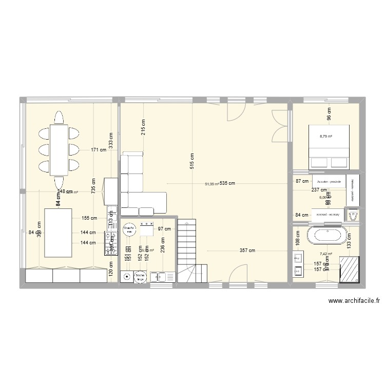 plan 1 maison minautore. Plan de 6 pièces et 113 m2