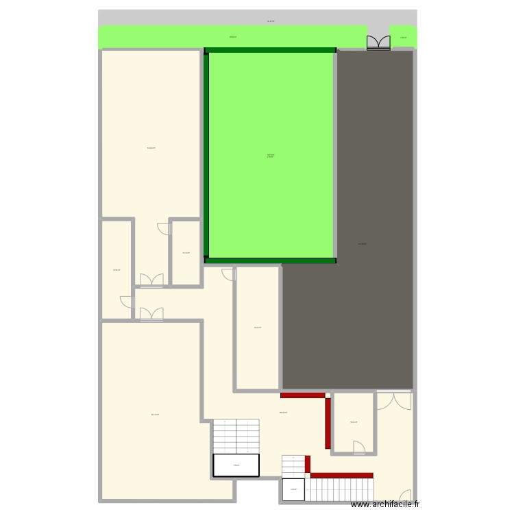 test. Plan de 15 pièces et 1295 m2