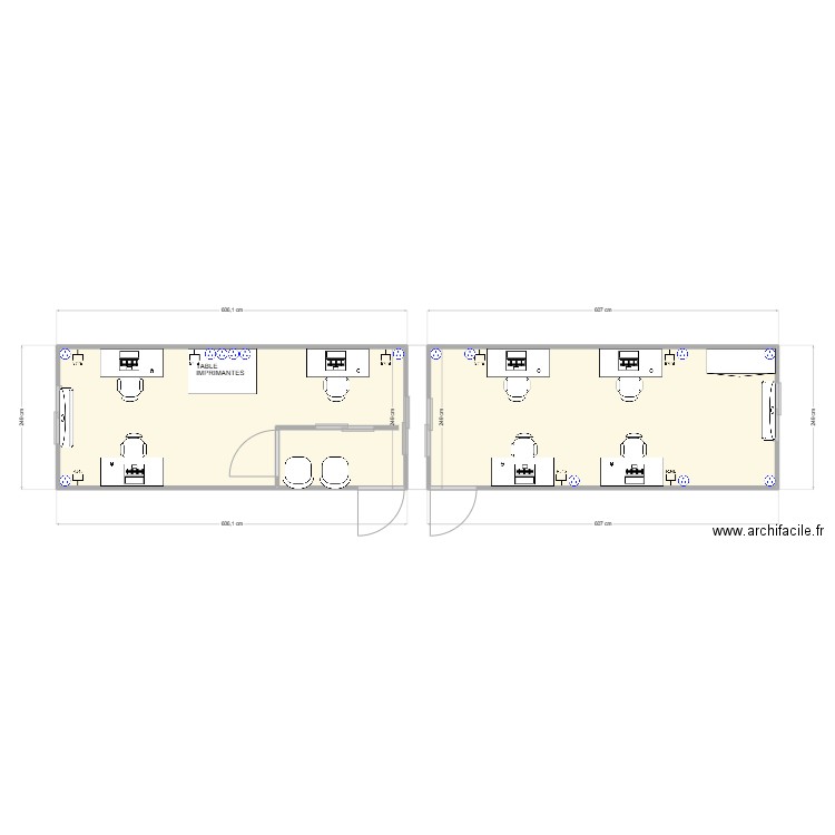 IETC CHANTIER FEYZIN. Plan de 2 pièces et 28 m2