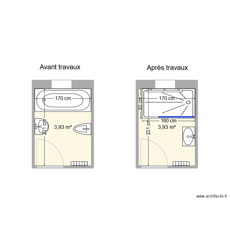 VIDAL André 2. Plan de 2 pièces et 8 m2