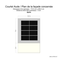 Courtel Aude plan de facade ap