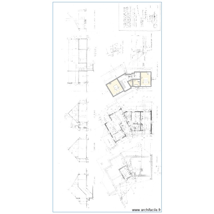 Etage Cam&Lou. Plan de 3 pièces et 91 m2