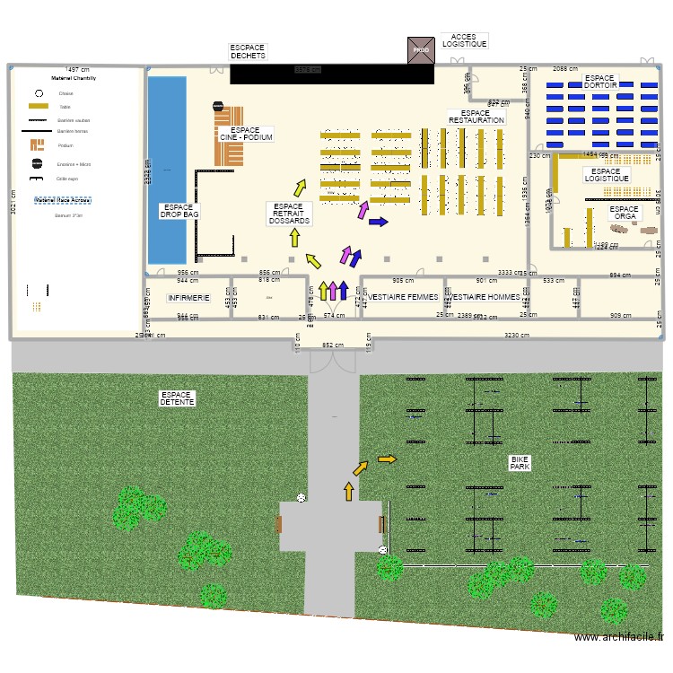 RAP25 - HALLES BOURGOGNES 2. Plan de 4 pièces et 2125 m2