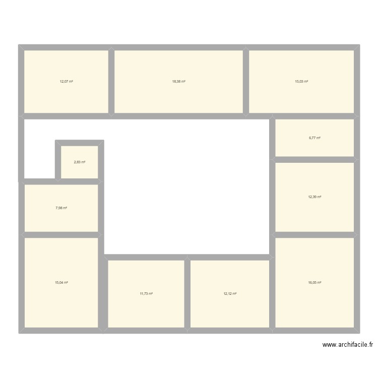 FAMAK HOME 02. Plan de 11 pièces et 130 m2