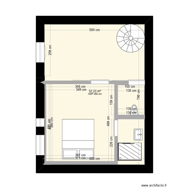 2 impasse du Sabotier . Plan de 2 pièces et 67 m2