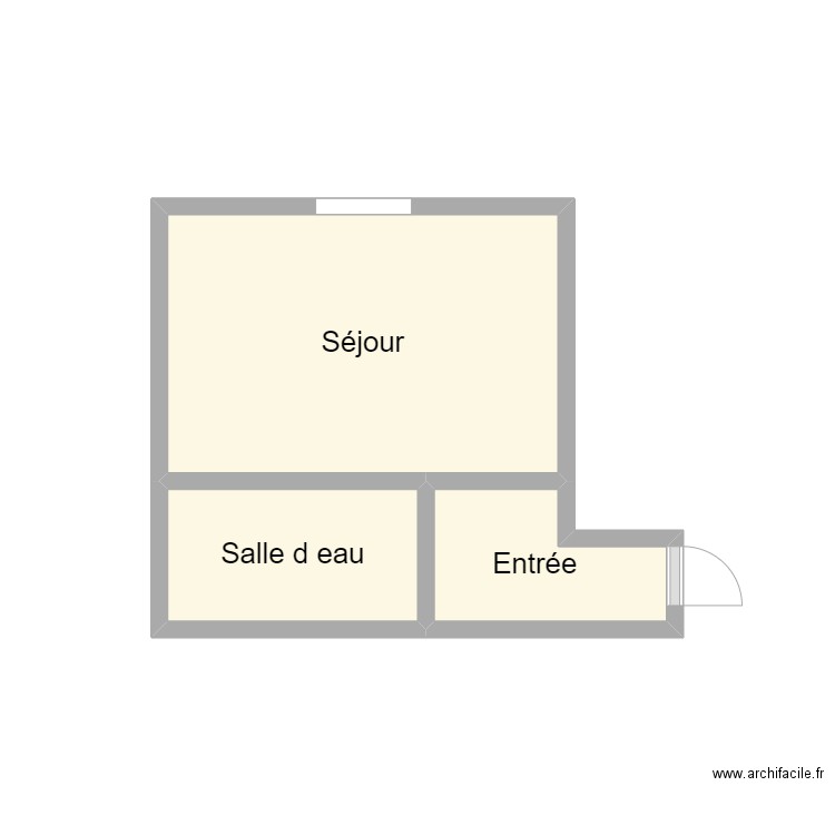 2409 PENNAMEN. Plan de 3 pièces et 6 m2