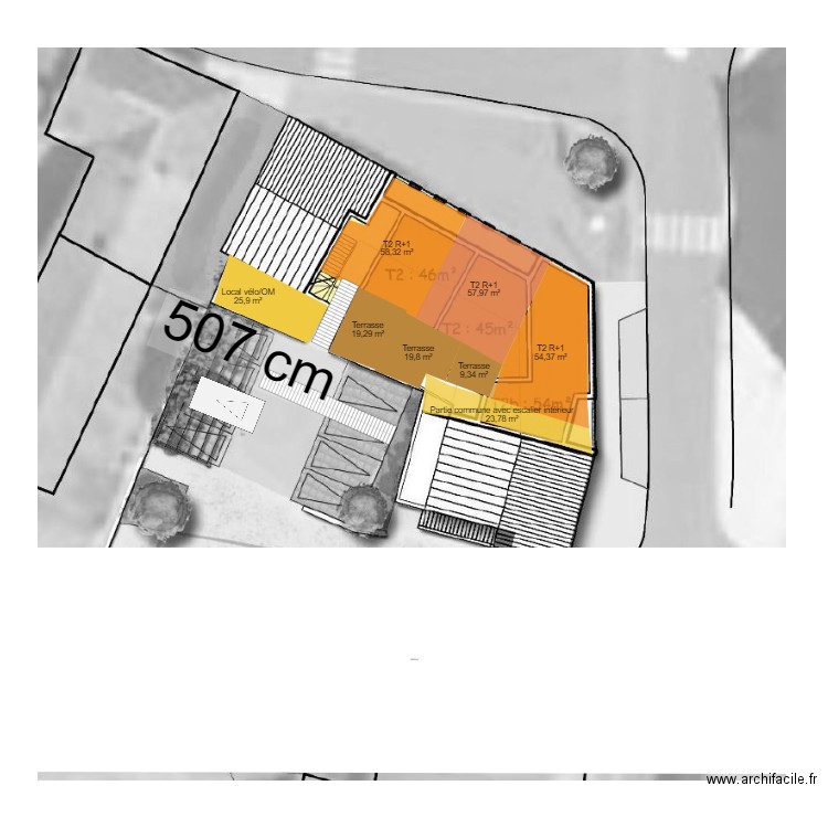 CHAVAGNES - plan R+2-v2. Plan de 0 pièce et 0 m2