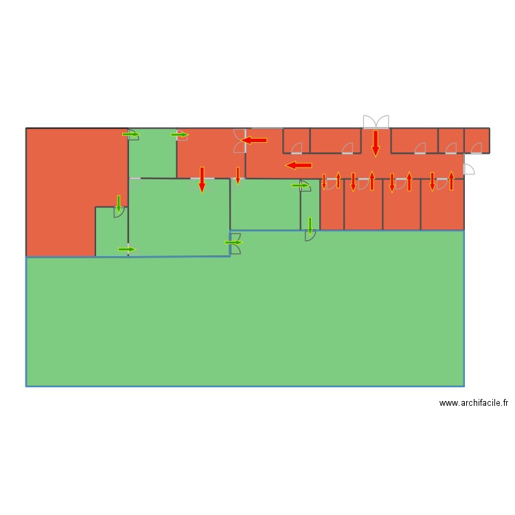 HENRI SELLIER. Plan de 18 pièces et 170 m2