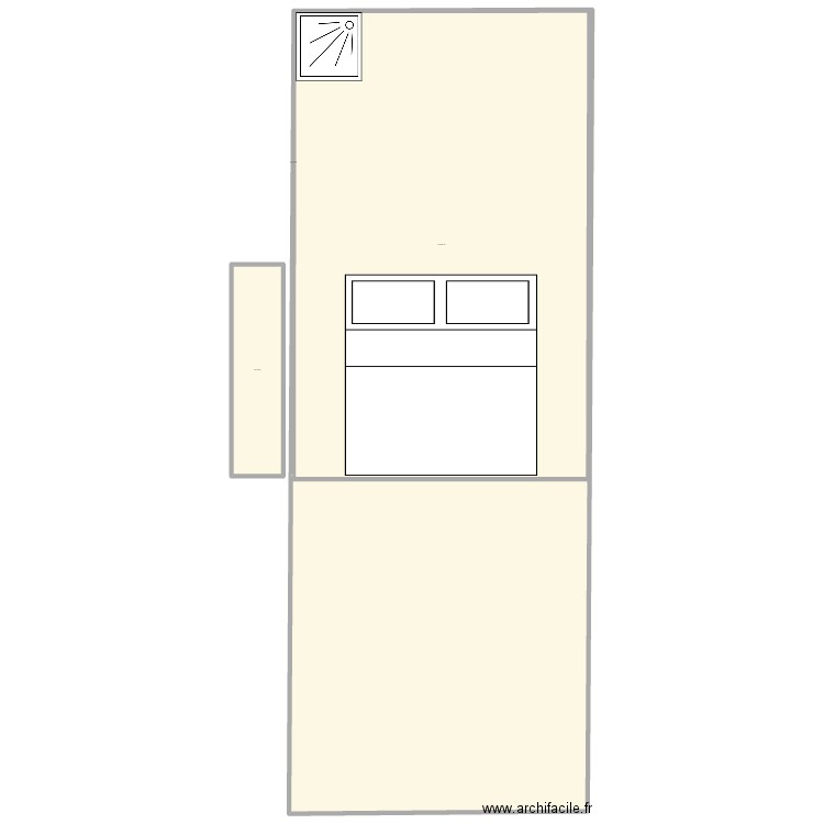 Chakir. Plan de 3 pièces et 1486 m2