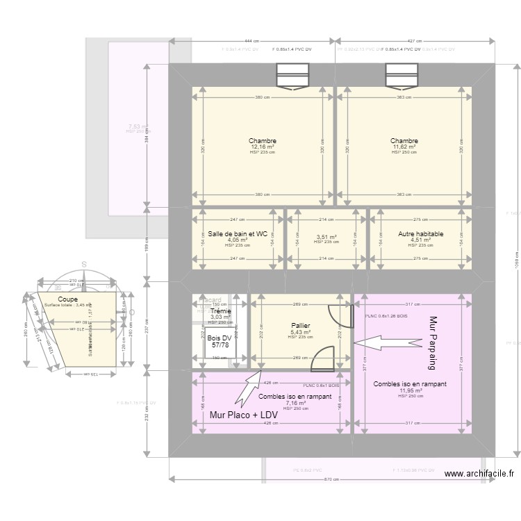 ML24013227 LO BIANCO. Plan de 19 pièces et 175 m2